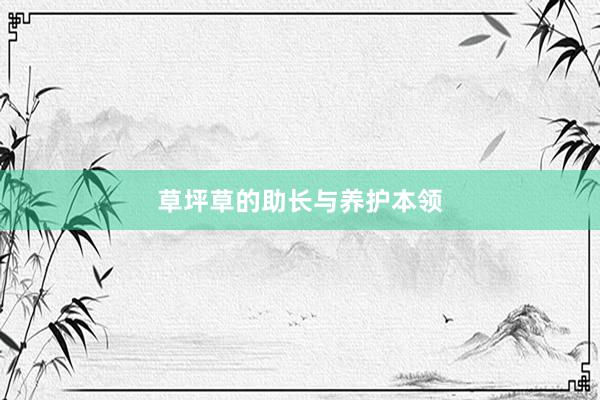 草坪草的助长与养护本领